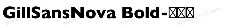GillSansNova Bold字体转换